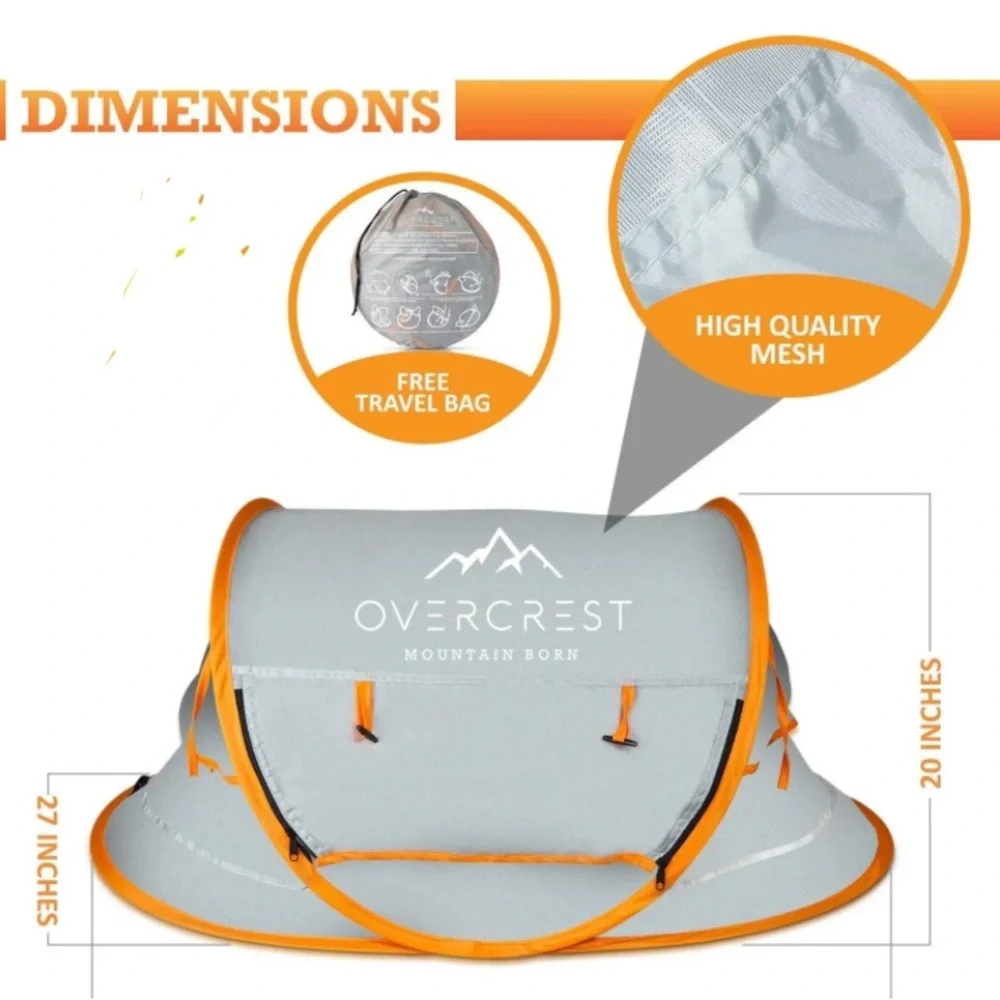 Overcrest Mountain Born pop up tent for pups